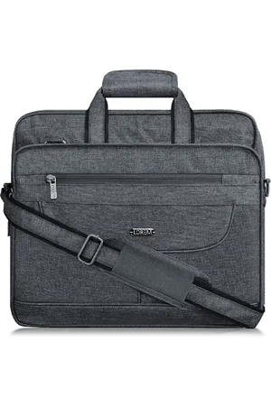 Lorem Unisex Grey Textured Messenger Bag