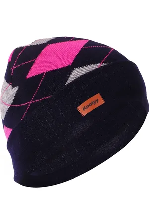 Knotyy Unisex Multicolor Checked Beanie Cap