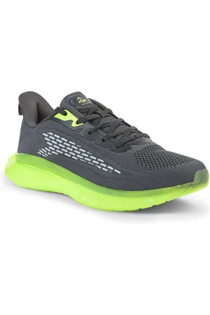 JQR Men MART Grey Lace Up Mid-Top Mesh Running Sports Shoes