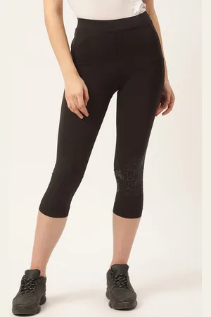KENDALL + KYLIE Women Black Solid Tights