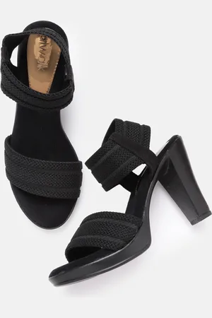 Catwalk black block discount heels