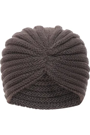 FabSeasons Women Dark Grey Patterned Skull Cap