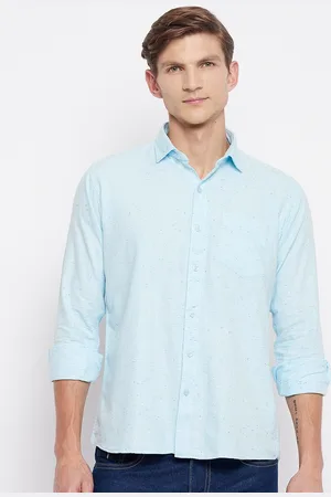 Duke Men Blue Slim Fit Casual Shirt