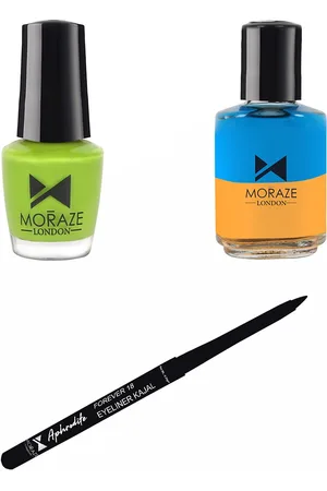 Moraze Set of Kajal with Nail Polish and Nail Paint Remover