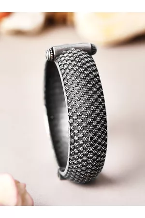 Rubans Oxidised Silver Plated Handcrafted Filigree Bracelet
