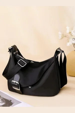 Diva Dale Black Structured Sling Bag