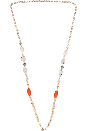 Masq Gold Toned Mask & Eye Glasses Chain