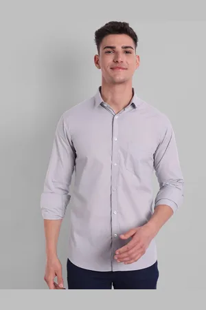 Majestic Men Grey Slim Fit Casual Shirt