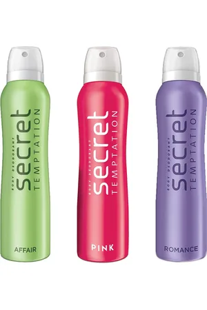 Secret Temptation Set Of 3 Affair Romance & Pink Deodorant- 150ml each