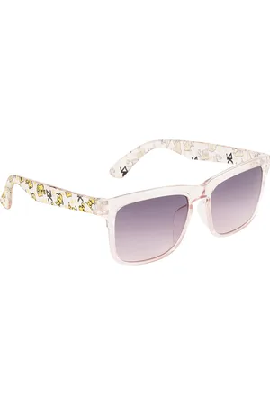 YK Unisex Kids Purple Lens & Pink Wayfarer Sunglasses with UV Protected Lens -J7565