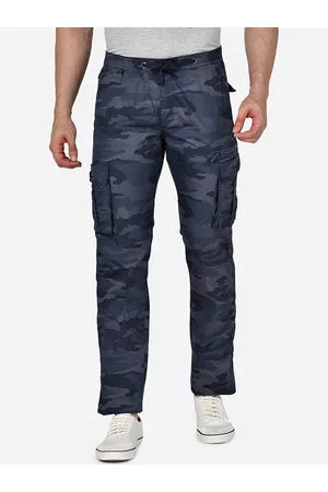 Buy Flying Machine Men Grey Solid Cargo Joggers  Trousers for Men 1821336   Myntra