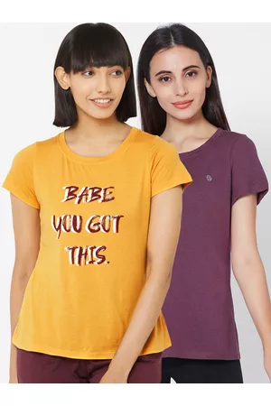 Soie Women Pack Of 2 Lounge T-Shirts