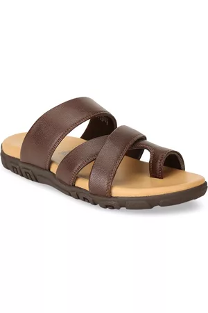 Bata Men Brown Comfort Sandals