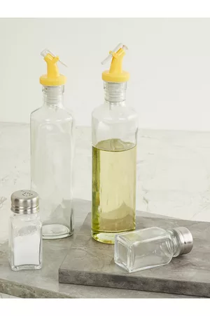 Home Centre Set Of 4 Glass Condiment Set