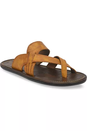 Azzaro Men Tan Brown Sandals