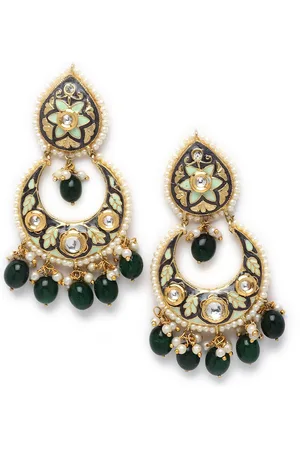 DUGRISTYLE Blue Classic Chandbalis Earrings