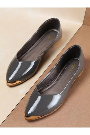 SHEZONE Women Grey Ballerinas