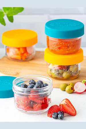Kilner Set Of 2 Transparent Glass Storage Containers