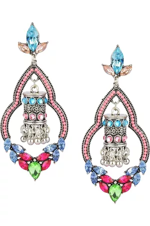 DESI COLOUR Pink Classic Drop Earrings