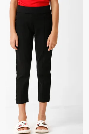 KATE & OSCAR Girls Black Solid Trousers