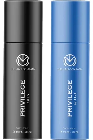 THE MAN COMPANY Men Set of 2 Privilege Body Sprays - Bold & Active - 150 ml each