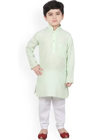 SG Boys Mint Green Solid Kurta with Pyjamas