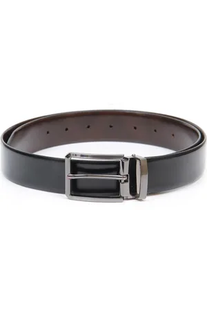 thickskin Men Black & Brown Solid Reversible Belt