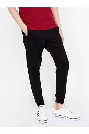 Lifestyle Men Black Solid Slim-Fit Joggers