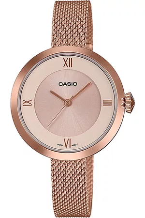 Casio Women Rose Gold Analogue Watch A1852 LTP-E154MPG-4ADF