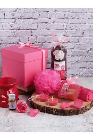 BodyHerbals 7 Pcs Pink Rose Soap Spa Bath & Body Gift Set