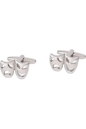 The Tie Hub Silver-Toned Quirky Cufflinks