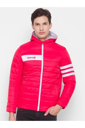 Buy Spykar MEN'S SHELL JACKET WITH CONTRAST RIB TIPPING & BRANDED LABEL AT  CHEST Online