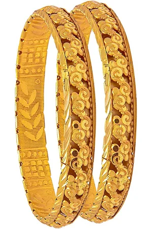 Shivansh Set Of 2 Gold-Plated Bangles