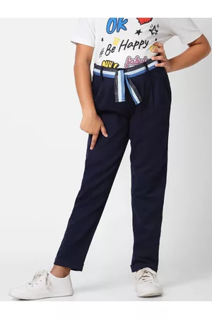 ONLY Girls Navy Blue High-Rise Culottes Trousers