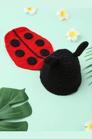 Babymoon Infant Kids Red & Black Photography Crochet Outfit Costume
