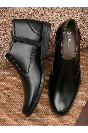 John Karsun Men Black Flat Boots