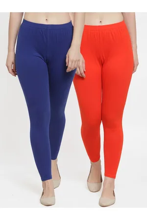 Jinfo Women Pack Of 2 Solid Ankle-Length Leggings