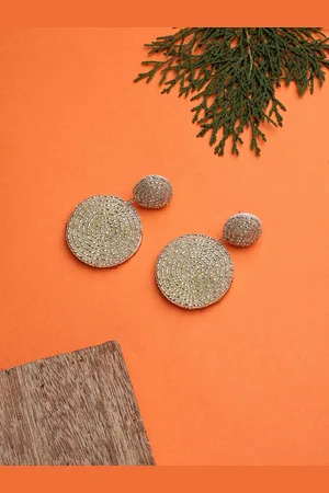 Cardinal White Contemporary Studs Earrings
