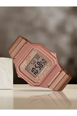 Casio Vintage B650WC-5ADF Rose Gold Digital Dial Rose Gold Stainless Steel Band D200