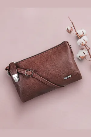 Metro Brown Solid Sling Bag