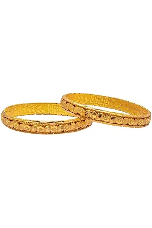 Shivansh Set Of 2 Gold-Plated Bangles
