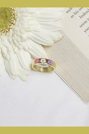 BeWitched Gold-Toned Freya Flora Finger Ring