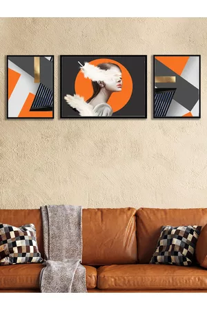 Art Set of 3 Shingora Abstract Modern Art Canvas Paintings