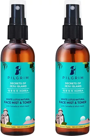 Pilgrim Pack of 2 Alcohol Free Face Mist & Toner - For Pores Tightening - 100 ml each