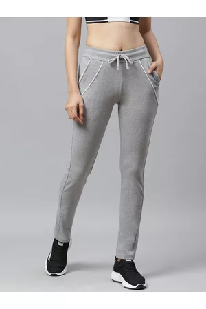 Cayman Women Grey Melange Solid Track Pants