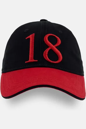 Status Quo Men Black Embroidered Cotton Baseball Cap