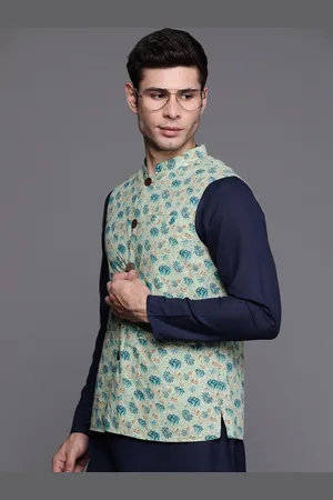 Buy SHOW OFF Men's Pink Printed Ethnic Nehru Jackets Online at Best Prices  in India - JioMart.