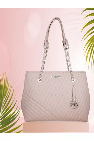 FLYING BERRY Mauve PU Structured Shoulder Bag with Quilted