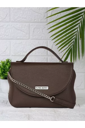 FLYING BERRY Brown Solid Sling Bag