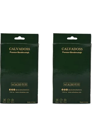 Calvadoss White Set Of 12 Egyptian Cotton Ultra Premium Handkerchief